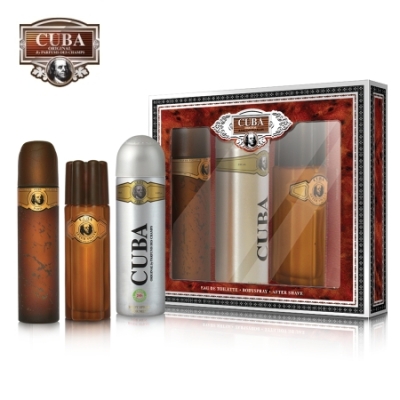 Cuba Gold - Coffret Pour Homme, Eau de Toilette, Deodorant, Après-rasage