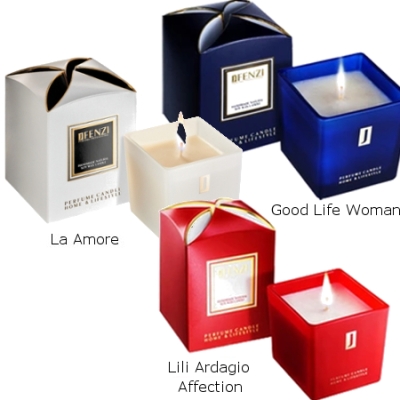 JFenzi Bougie parfumee, Bougie de soja naturelle - bougie d aromatherapie 3 pieces 200g - [La Amore, Lili Ardagio Affection, Good Life]