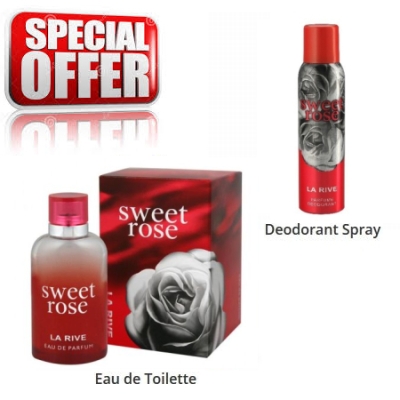 La Rive Sweet Rose - Coffret promotionnel, Eau de Parfum, Deodorant