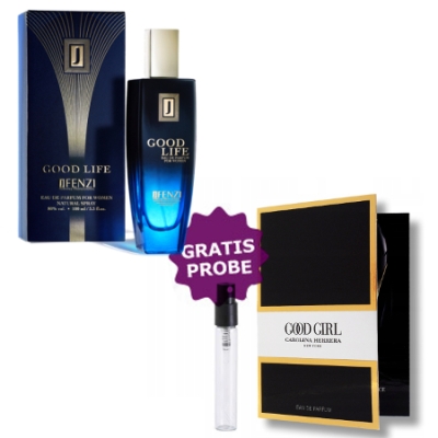 JFenzi Good Life Woman 100 ml + echantillon Carolina Herrera Good Girl
