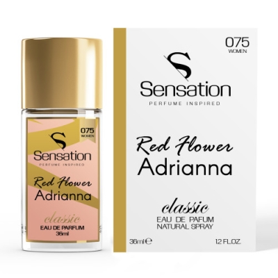 Sensation 075 Adrianna Red  Flower Eau de Parfum pour Femme 36 ml