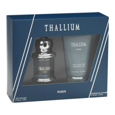 Paris Bleu Thallium - Coffret Pour Homme, Eau de Toilette, Gel Douche