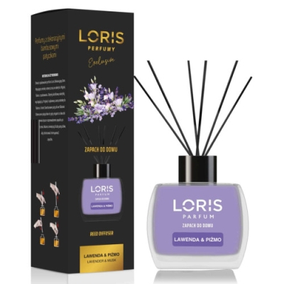 Loris Lavande & Musc, Diffuseur Arôme, Desodorisant sticks - 120 ml