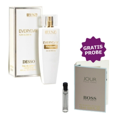 JFenzi Desso Everyday 100 ml + echantillon Hugo Boss Jour Femme