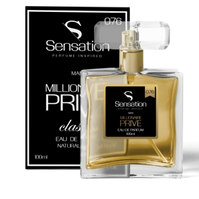 Sensation 076 Millionaire Prive - Eau de Parfum pour Homme 100 ml