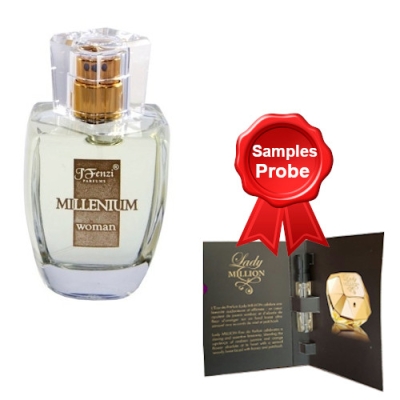 JFenzi Millenium Woman 100 ml + echantillon Paco Rabanne Lady Million