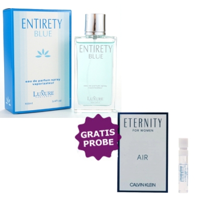 Luxure Entirety Blue Women 100 ml + echantillon Calvin Klein Eternity Air Women