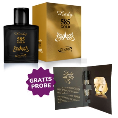 Chatler 585 Gold Lady 100 ml + echantillon Paco Rabanne Lady Million