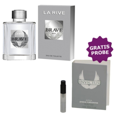 La Rive Brave Men 100 ml + echantillon Paco Rabanne Invictus