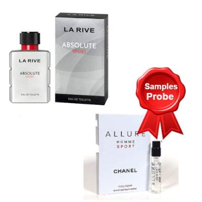 La Rive Absolute Sport 100 ml + echantillon Chanel Allure Homme Sport