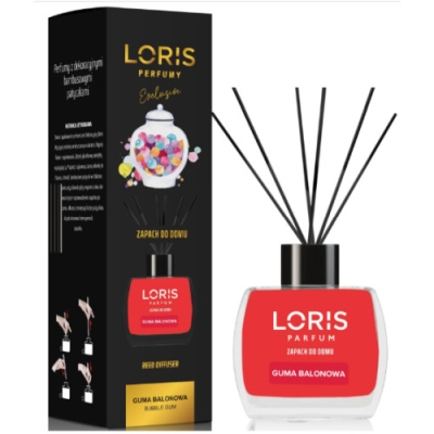 Loris Gomme à Bulles, Diffuseur Arôme, Desodorisant sticks - 120 ml