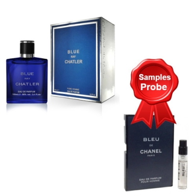 Chatler Blue Ray 100 ml + echantillon Chanel Bleu de Chanel