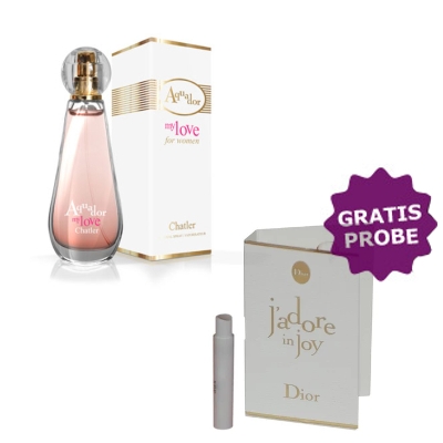 Chatler Aquador My Love - Eau de Parfum Pour Femme 100 ml, echantillon Dior Jadore In Joy