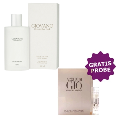 Christopher Dark Giovano 100 ml + echantillon Armani Acqua Di Gio