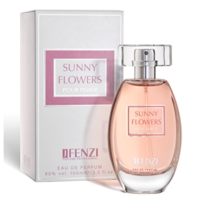 JFenzi Sunny Flowers - Eau de Parfum pour Femme 100 ml