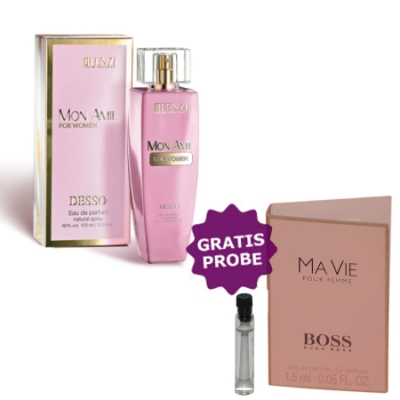 JFenzi Desso Mon Amie 100 ml + echantillon Hugo Boss Ma Vie Pour Femme