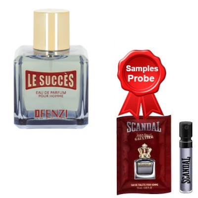 JFenzi Le Succes Homme 100 ml + echantillon Gaultier Scandal Homme
