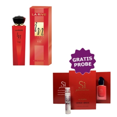 La Rive In Women Red - Eau de Parfum pour Femme100 ml, echantillon gratuit Giorgio Armani Si Passione