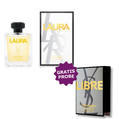 Luxure Laura 100 ml + echantillon Yves Saint Laurent Libre