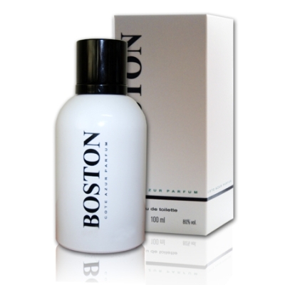 Cote Azur Boston White Man 100 ml + echantillon Hugo Boss In Motion White