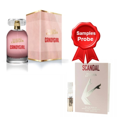 Chatler Candygirl 100 ml + echantillon Jean Paul Gaultier Scandal