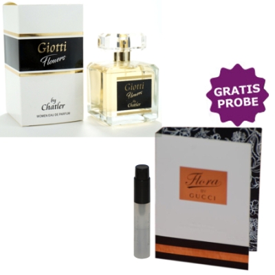 Chatler Giotti Flowers 100 ml + echantillon Gucci Flora by Gucci