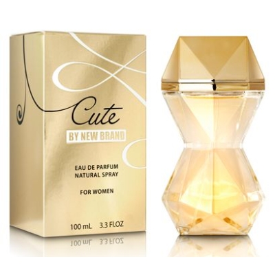 New Brand Cute 100 ml + echantillon Paco Rabanne Lady Million Eau My Gold