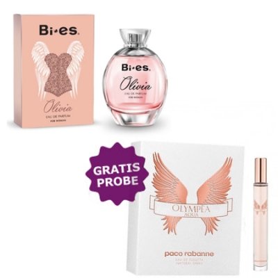 Bi-Es Olivia 100 ml + echantillon Paco Rabanne Olympea