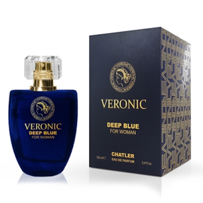 Chatler Veronic Deep Blue Woman 100 ml + echantillon Versace Dylan Blue Femme
