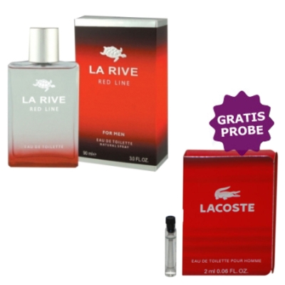 La Rive Red Line 90 ml + echantillon Lacoste Style in Play