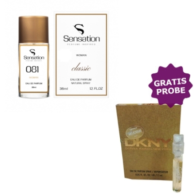 Sensation 081 36 ml + echantillon Donna Karan Be Delicious