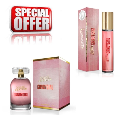 Chatler Candygirl - Ensemble promotionnel, Eau de Parfum 100 ml + Eau de Parfum 30 ml