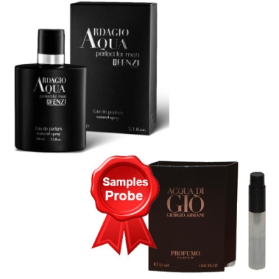 JFenzi Ardagio Aqua Perfect Men 100 ml + echantillon Armani Acqua Profumo