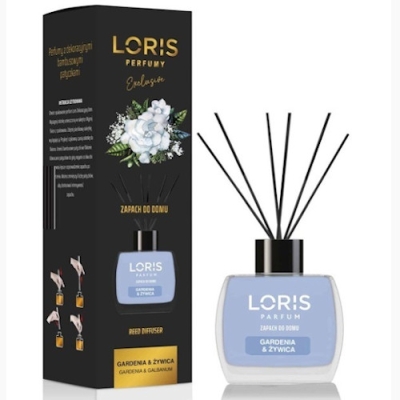 Loris Gardénia & Résine - Diffuseur Arôme, Desodorisant sticks 120 ml