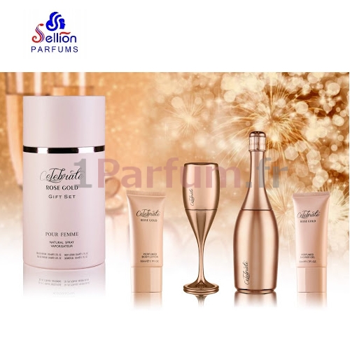 Coffret parfum femme bouteille Celebrate Rose Gold - Cdiscount Au quotidien